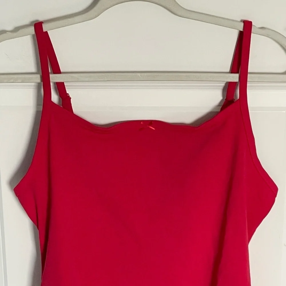 New! PINK x Frankies Bikinis Poppi One-Piece Swimsuit Merlot Red XL 47328